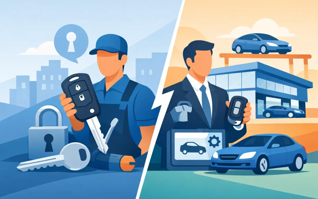 Locksmith Versus Dealership Key Replacement