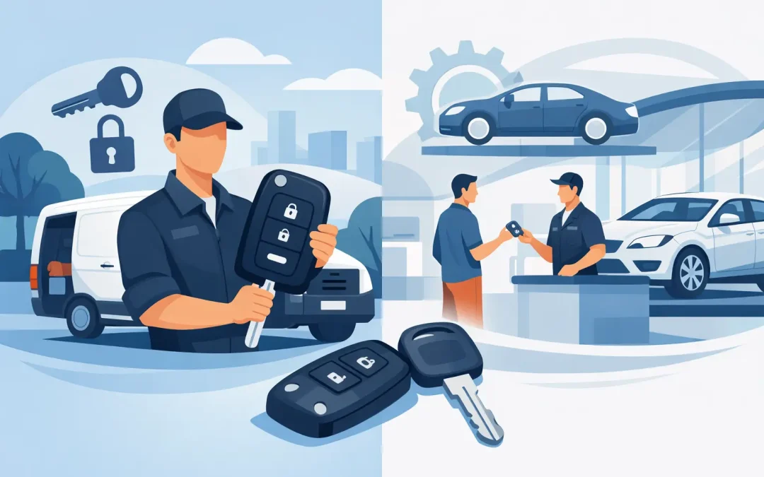 Mobile Locksmith or Dealership Service for Keys?