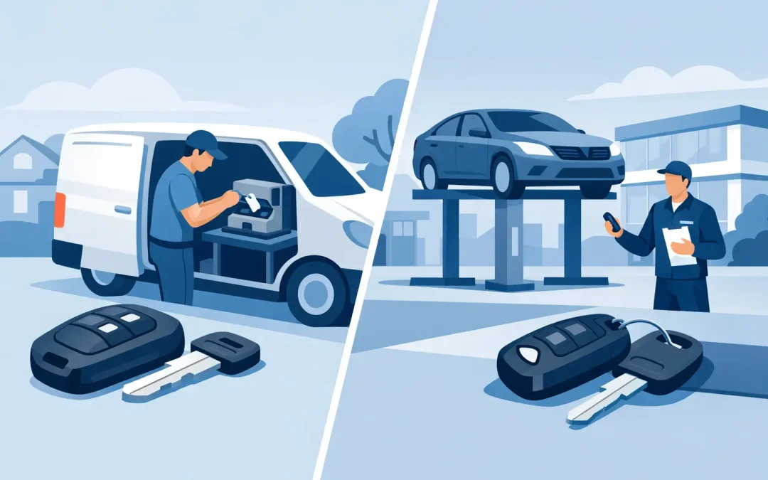 Mobile Key Cutting Versus Dealer Visit Compared
